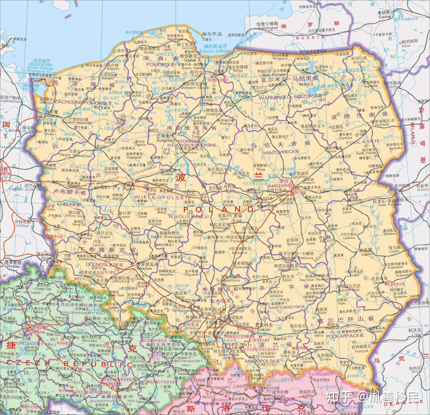 小波兰省 （克拉科夫）斯洛伐克边境     推荐城市：扎科帕内